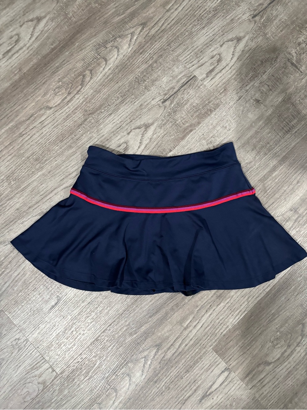 Old Navy Navy Skater Skirt with Pink Piping
